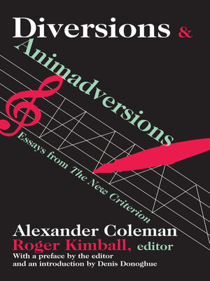 cover image of Diversions and Animadversions